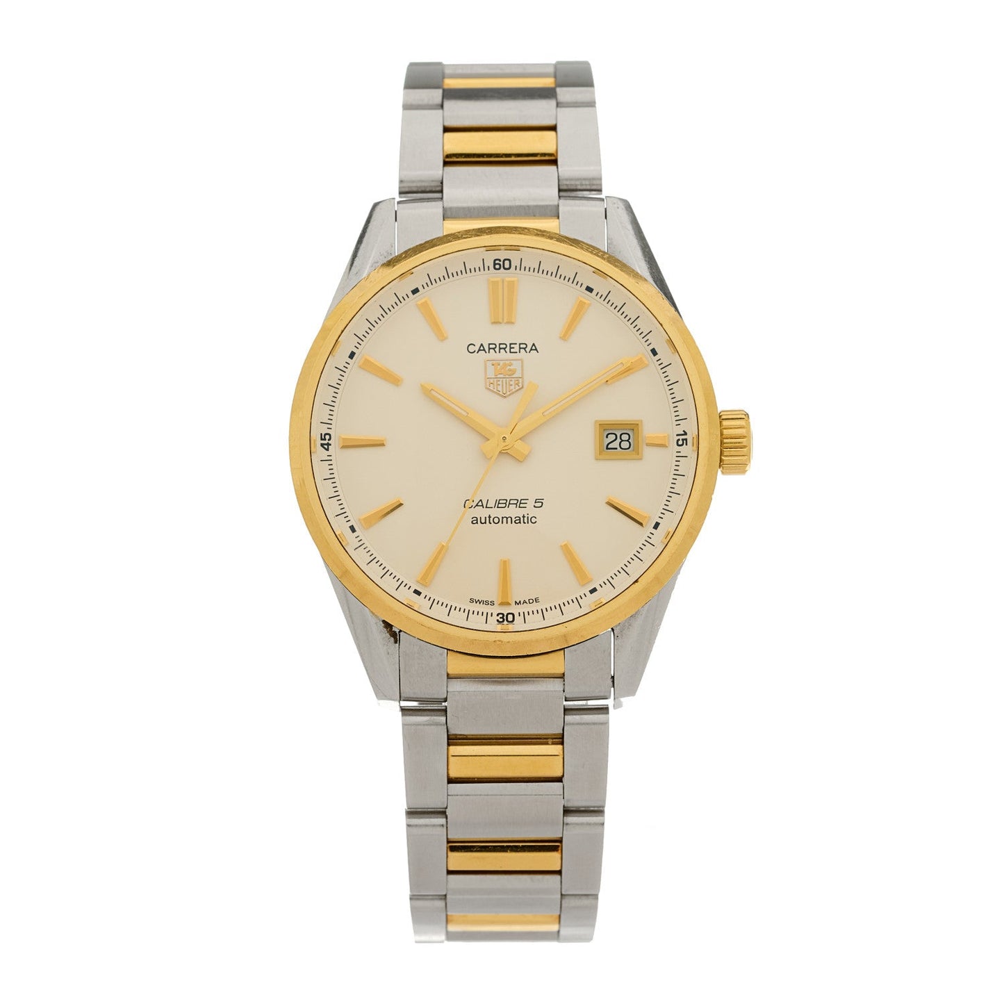 Stainless Steel 39mm Carrera Automatic Watch Silver WAR215B