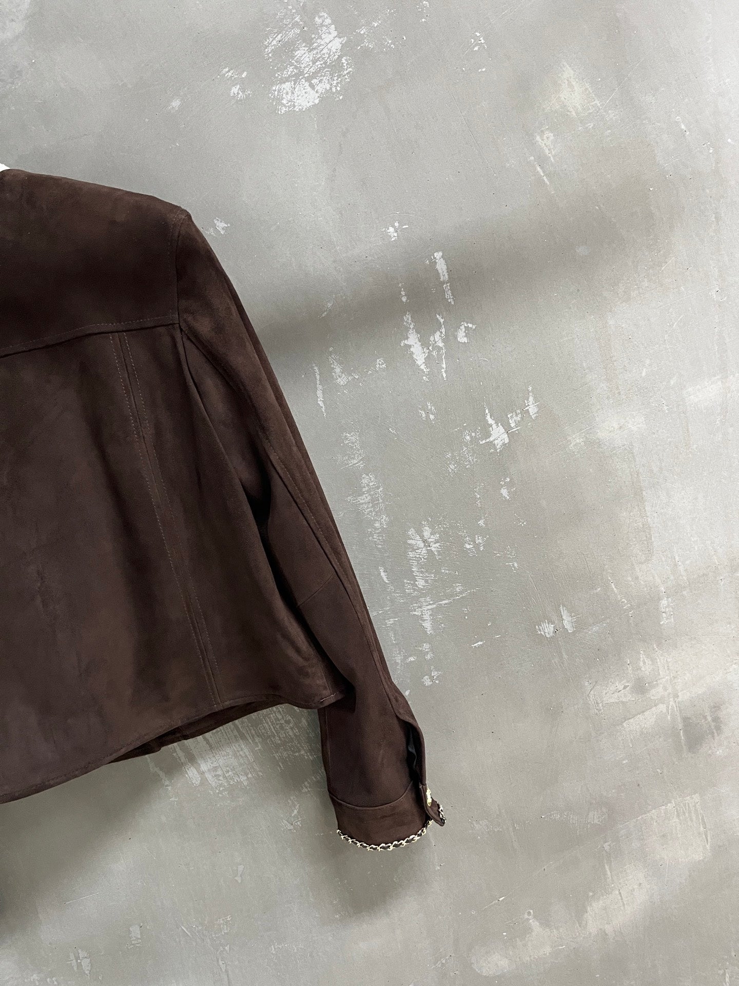 CC 25 Chain Jacket Blend Chocolate Brown Cashmere