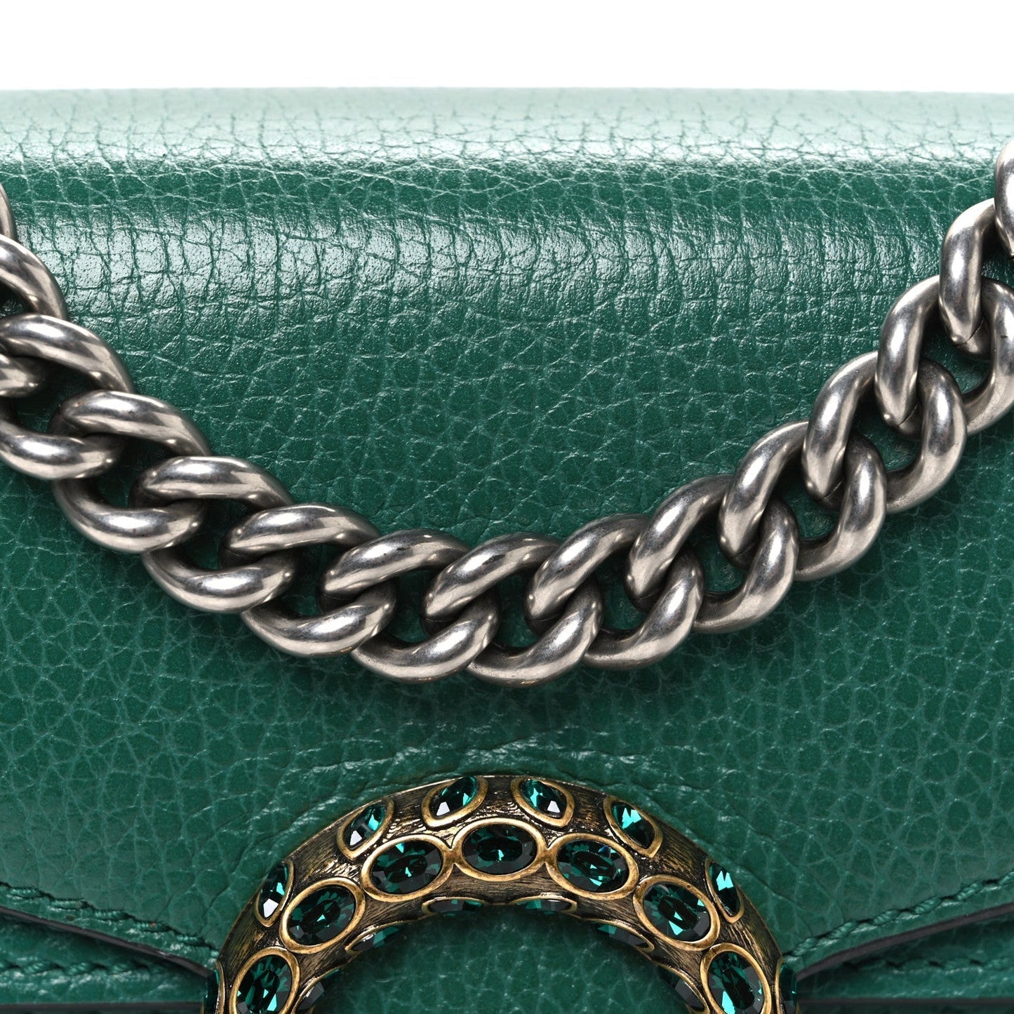 Calfskin Mini Dionysus Shoulder Bag Emerald