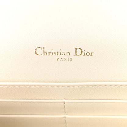 Lambskin Cannage Miss Dior Chain Pouch Latte