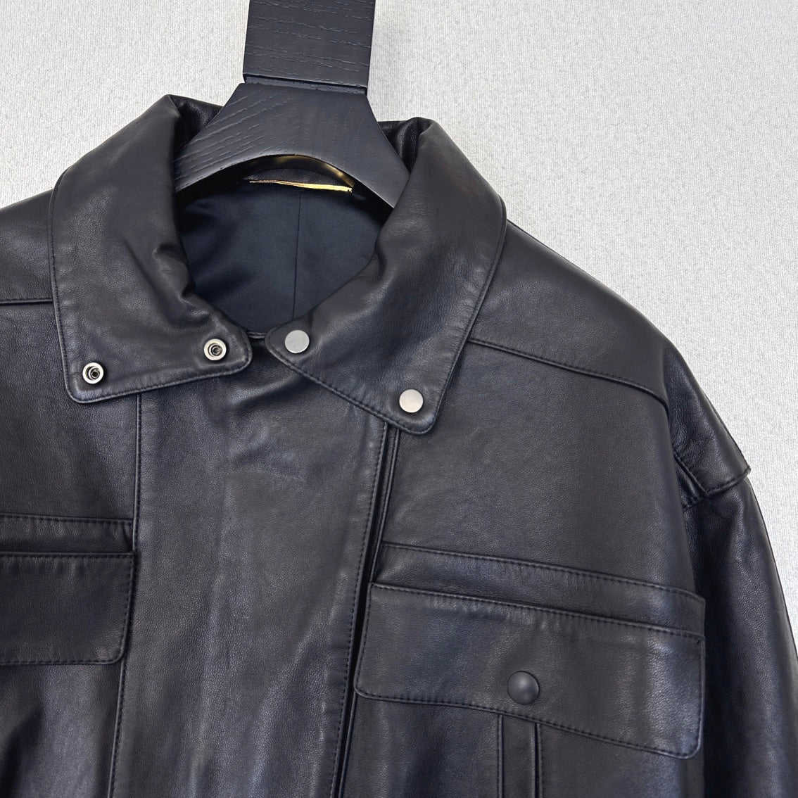 YSL Jacket Black Lambskin 584716
