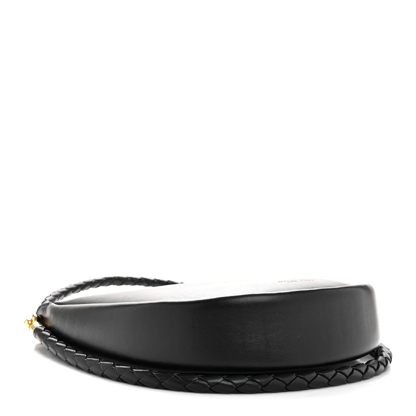 Smooth Calfskin Hula Hoop Shoulder Bag Black