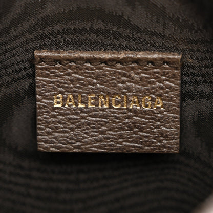 X BALENCIAGA BB Supreme Monogram Web Mini Ophidia Messenger Beige New Acero