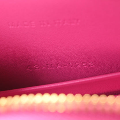 Calfskin CD Signature Oval Crossbody Camera Bag Rani Pink