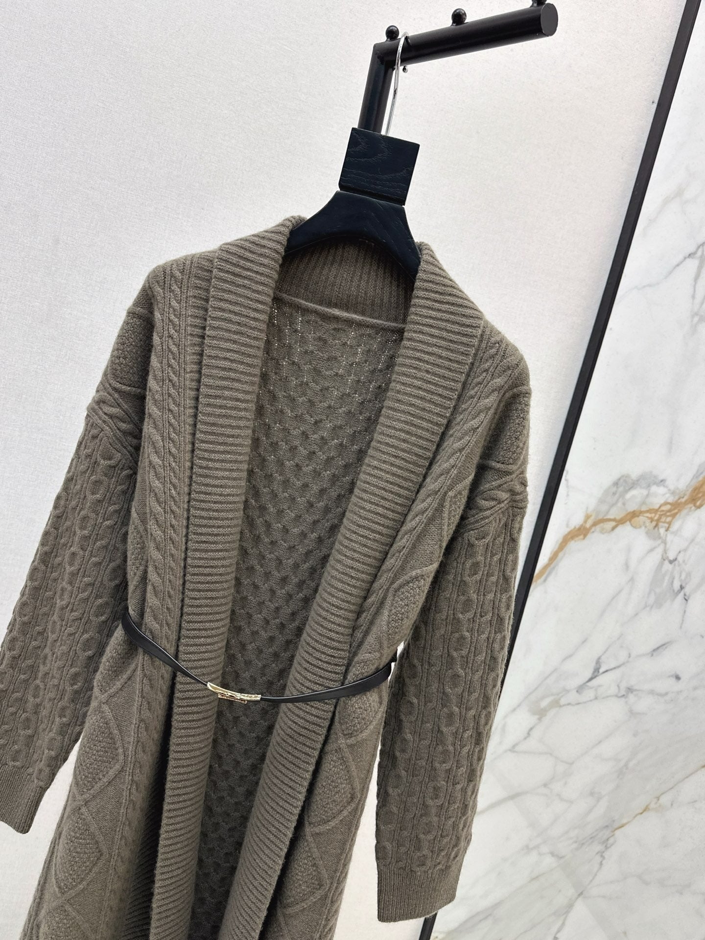 HERMES 25S LONG KNIT CARDIGAN 99430