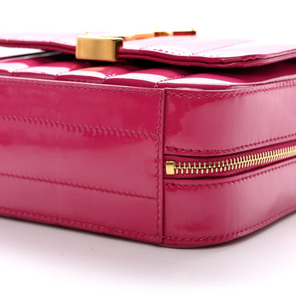 Patent Matelasse Monogram Toy Vicky Camera Bag Freesia