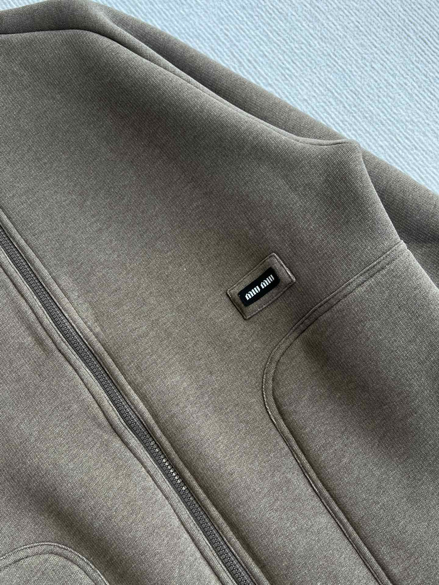Miu Miu 25 Jacket Dark Brown Polyester 300164