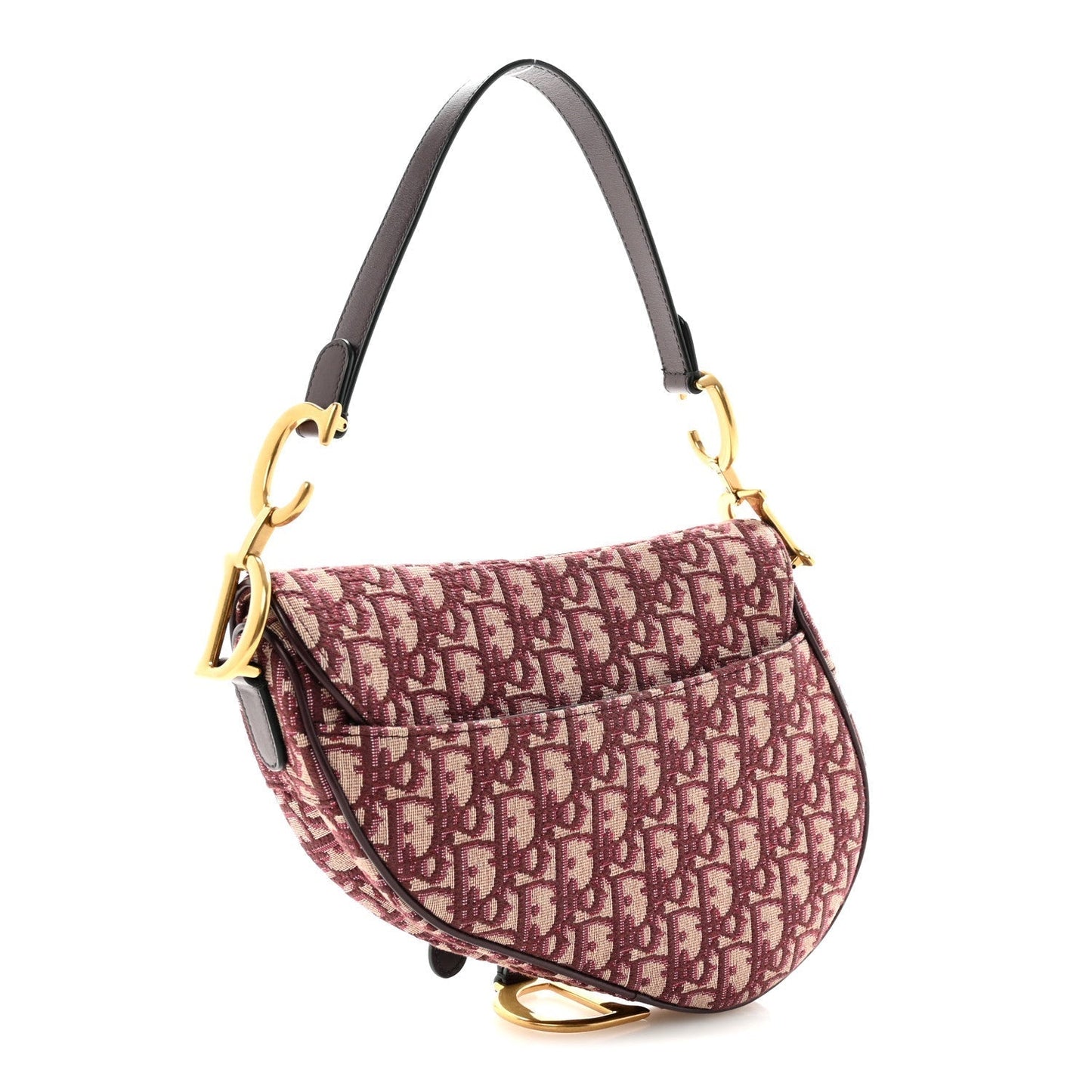 Oblique Saddle Bag Burgundy