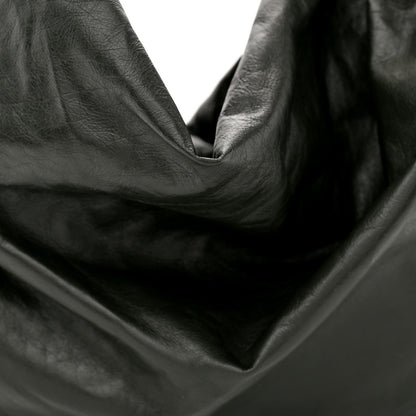 Calfskin Foulard Shoulder Bag Black
