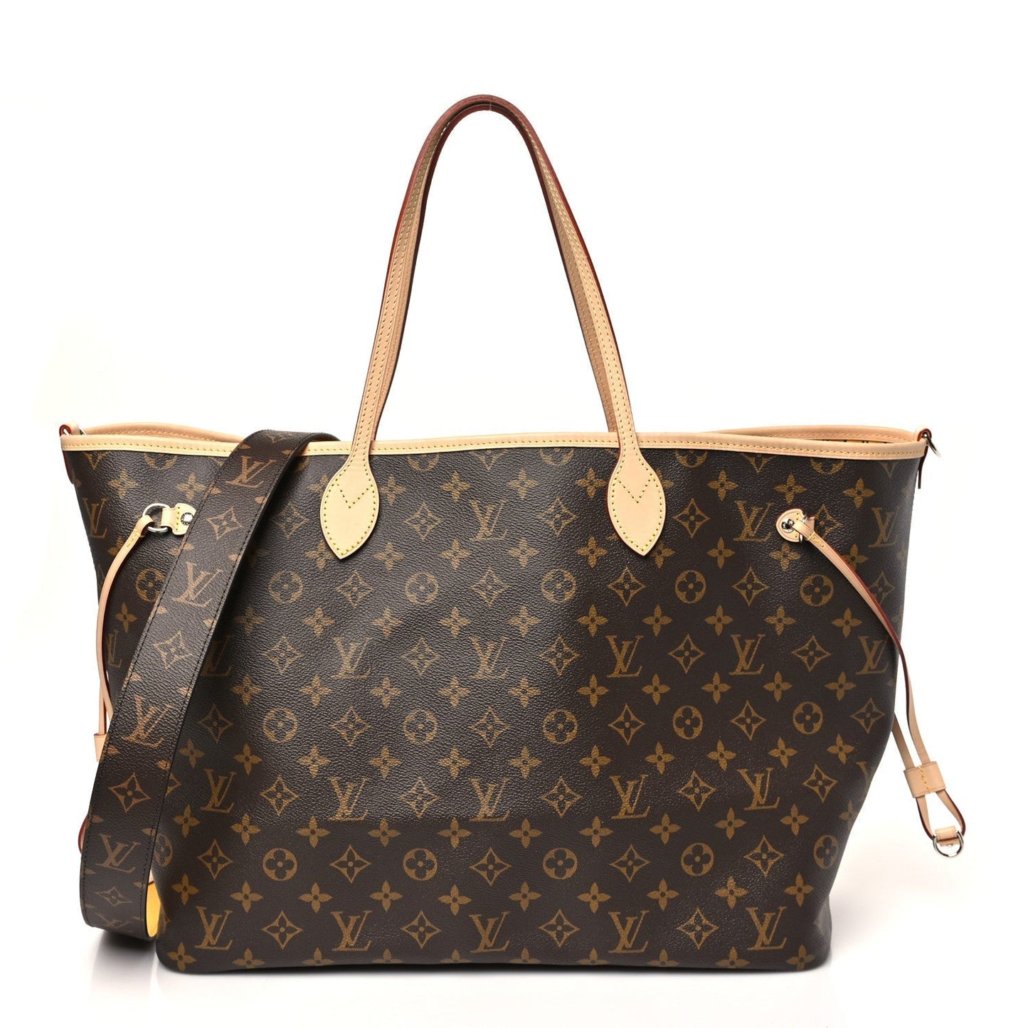 Monogram Stamped Inside Out NYC Neverfull Bandouliere GM Yellow