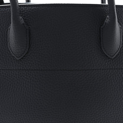 Matte Grained Calfskin Soft Margaux 12 Marine