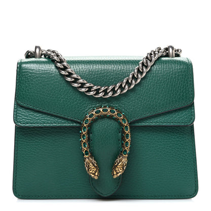 Calfskin Mini Dionysus Shoulder Bag Emerald