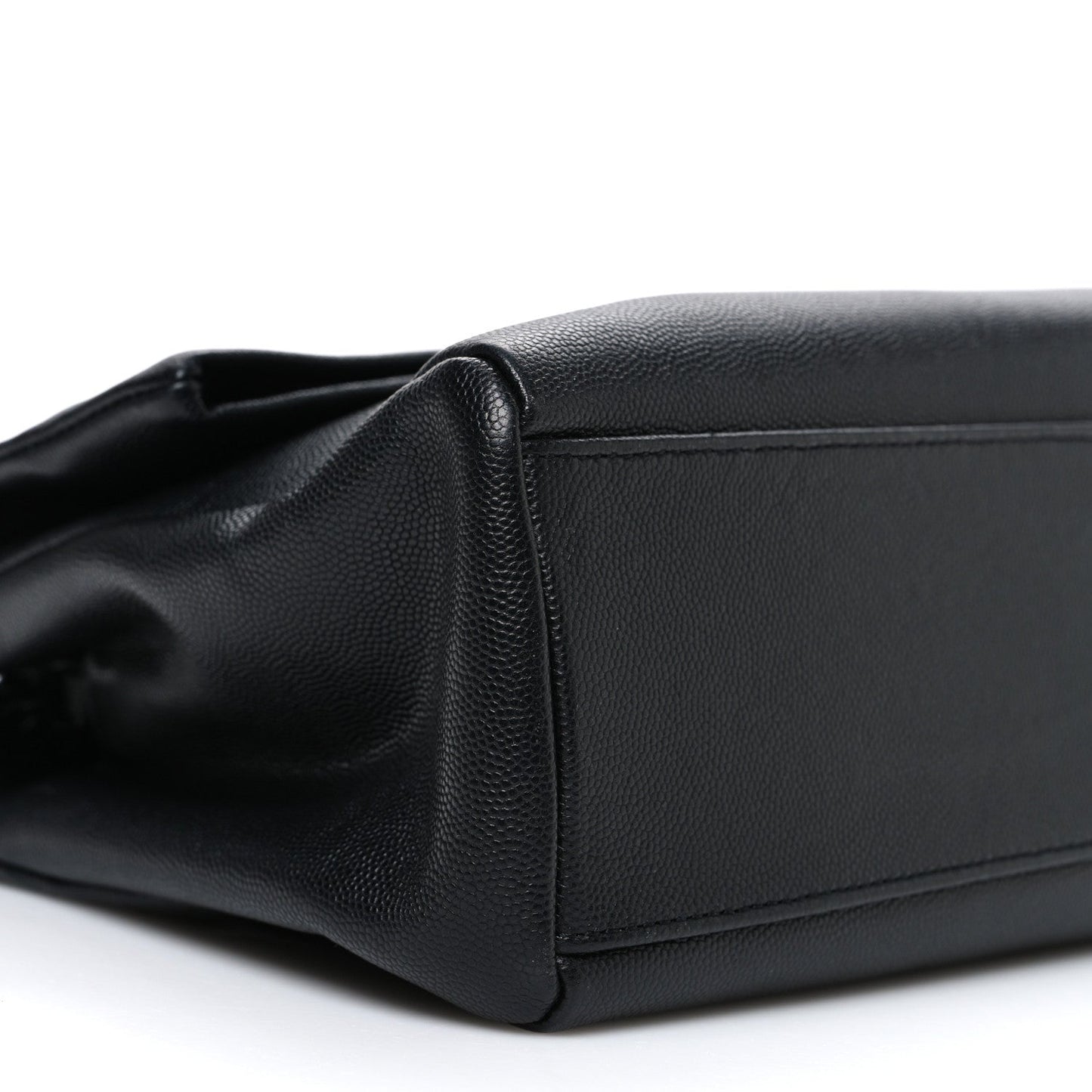 Grain De Poudre Medium West Hollywood Monogram Fold-Over Bag Black