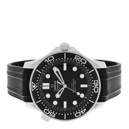 Stainless Steel Rubber 42mm Seamaster Diver 300M Co-Axial Master Chronometer Automatic Watch Black 210.32.42.20.01.003