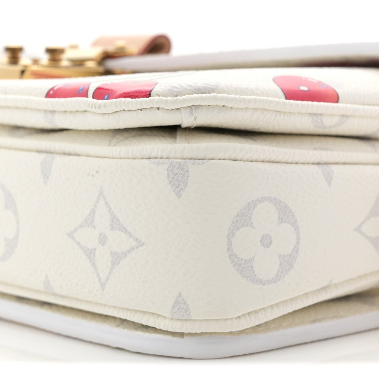 LV X TM Monogram Cerises Pochette Metis East West White