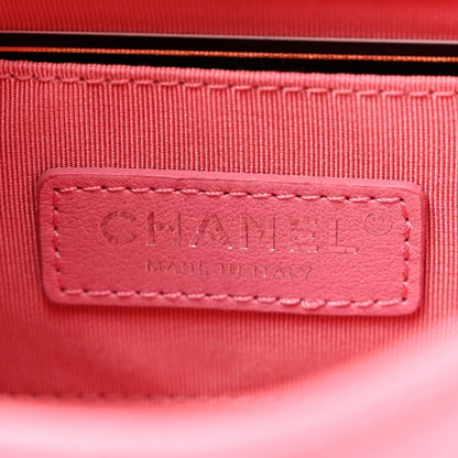Caviar Quilted Mini Incognito Square Flap Pink
