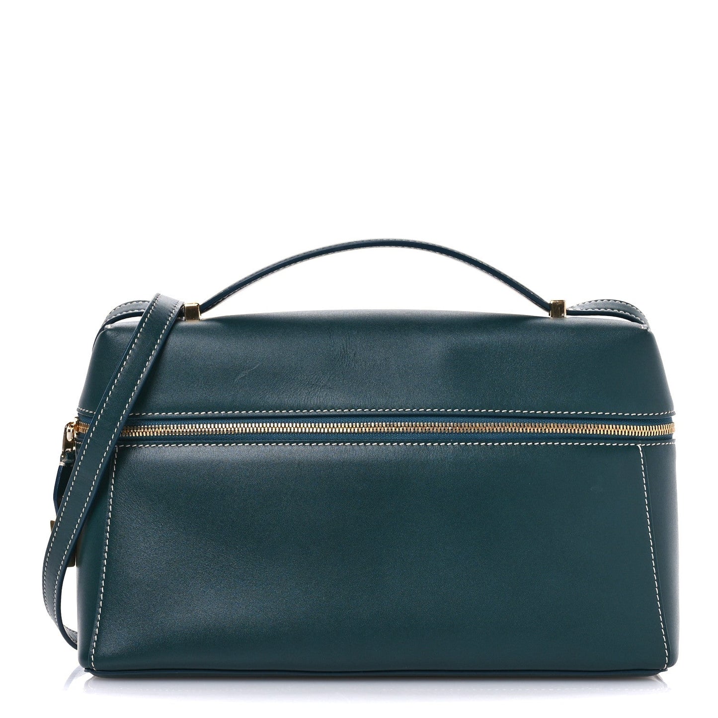 Smooth Calfskin Extra Bag L27 New Petrolio