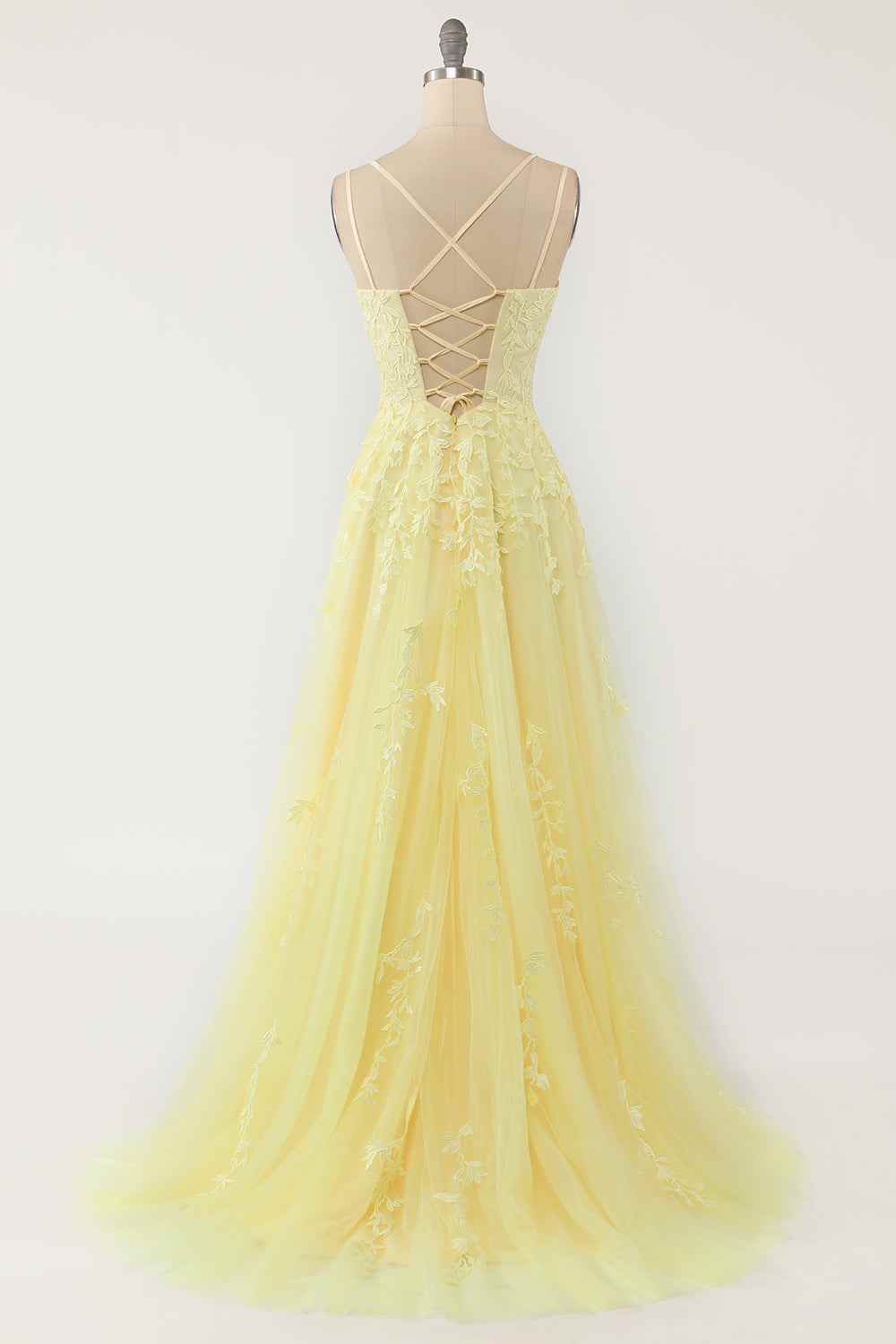 Bateau Sleeveless Tulle A-Line Lace Appliques Prom Party Dress