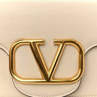 Calfskin Vlogo Loco Shoulder Bag Light Ivory