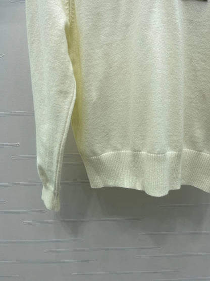 MIUMIU LACE-COLLAR SWEATER STYLE 815