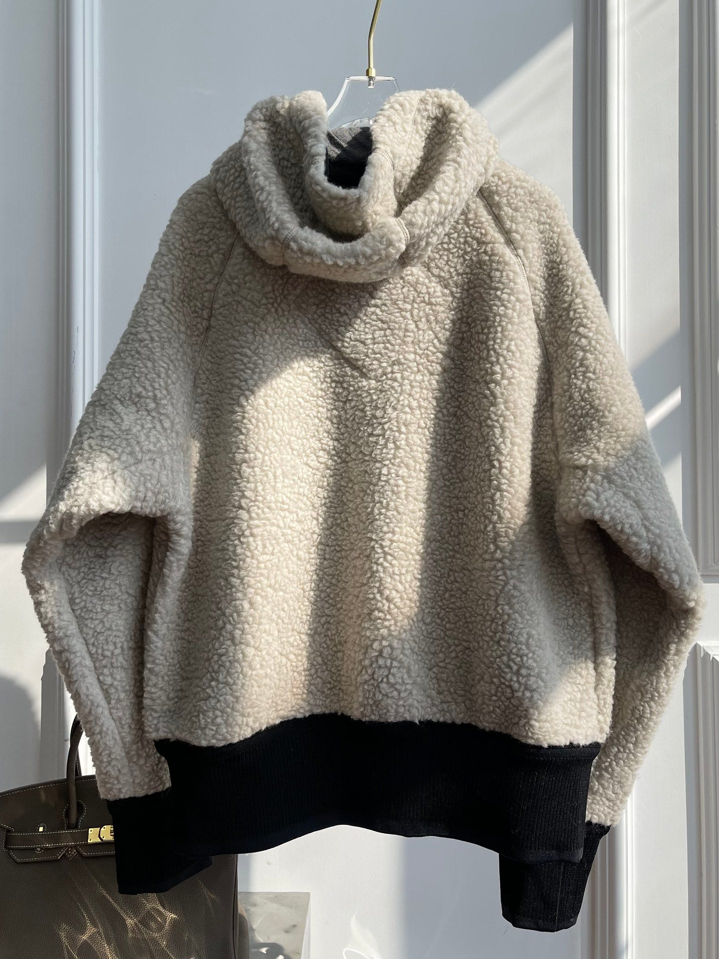 C. Goose Hoodie Light Beige Lambswool 0012