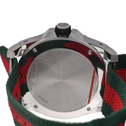 Stainless Steel Nylon 45mm Dive Quartz Watch Black