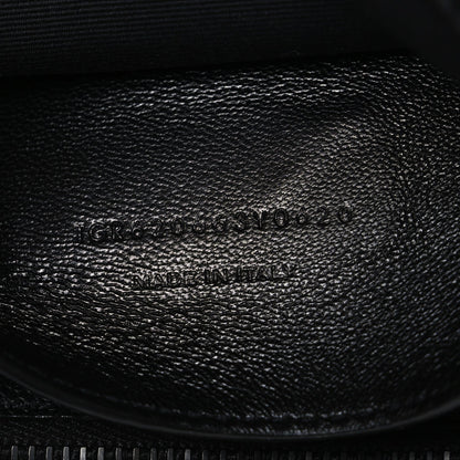 Grain De Poudre Medium West Hollywood Monogram Fold-Over Bag Black