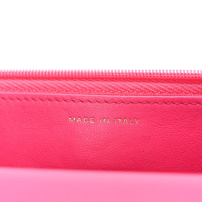 Caviar Quilted Glitter CC Roller Skate Wallet on Chain WOC Pink