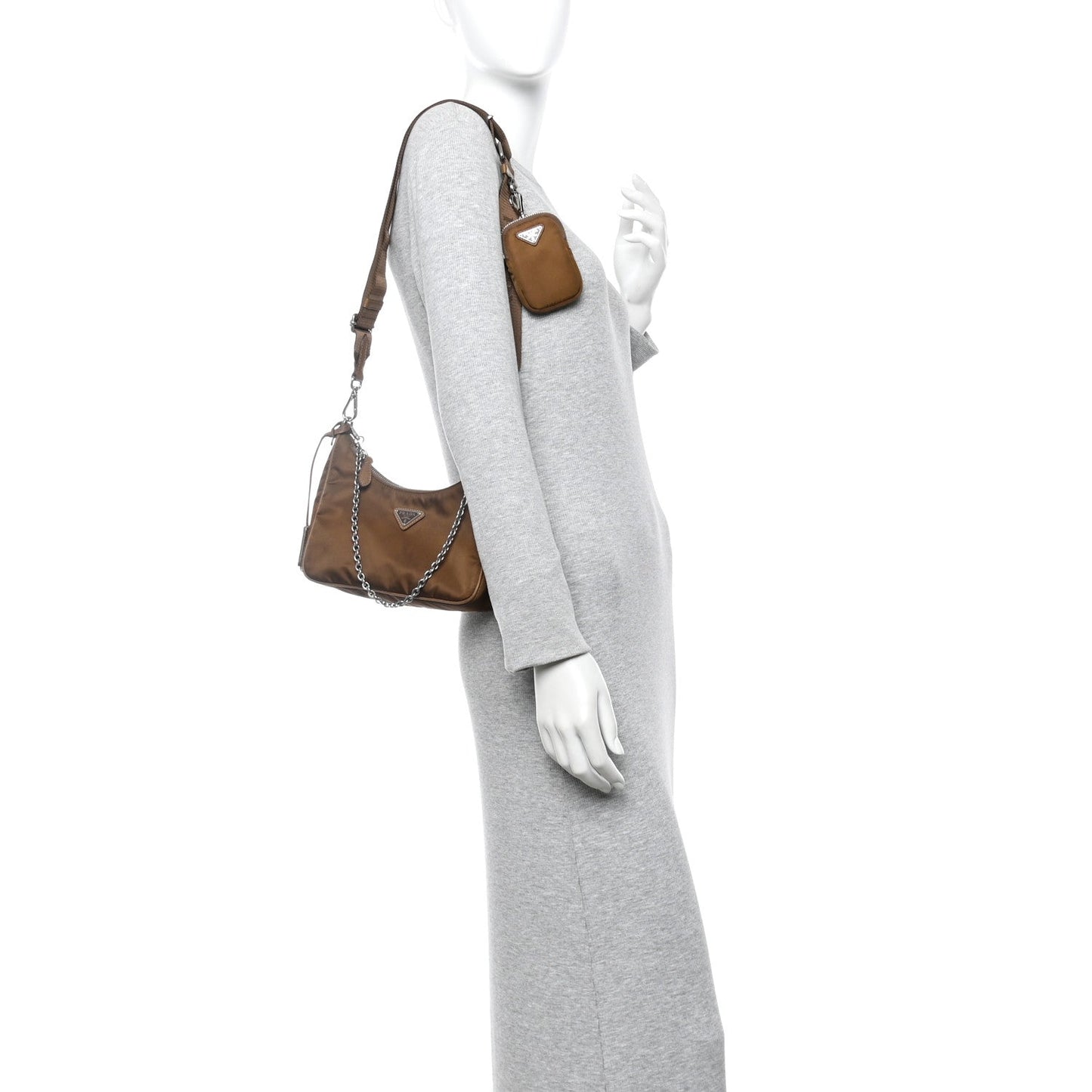 Nylon Re-Edition 2005 Shoulder Bag Cacao