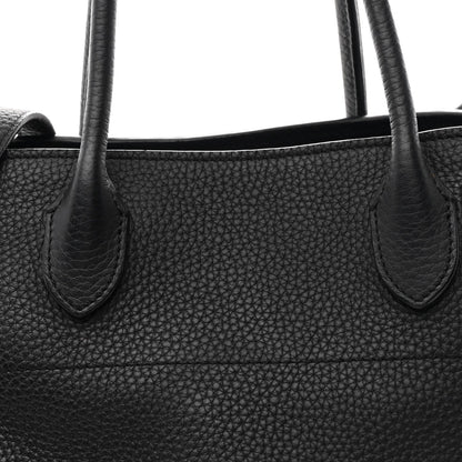 Matte Grained Calfskin Soft Margaux 12 Black