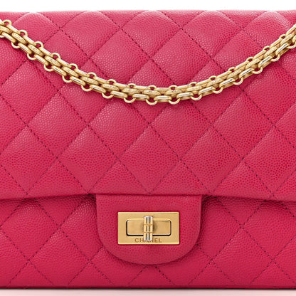Caviar Quilted 2.55 Reissue 225 Flap Fuchsia