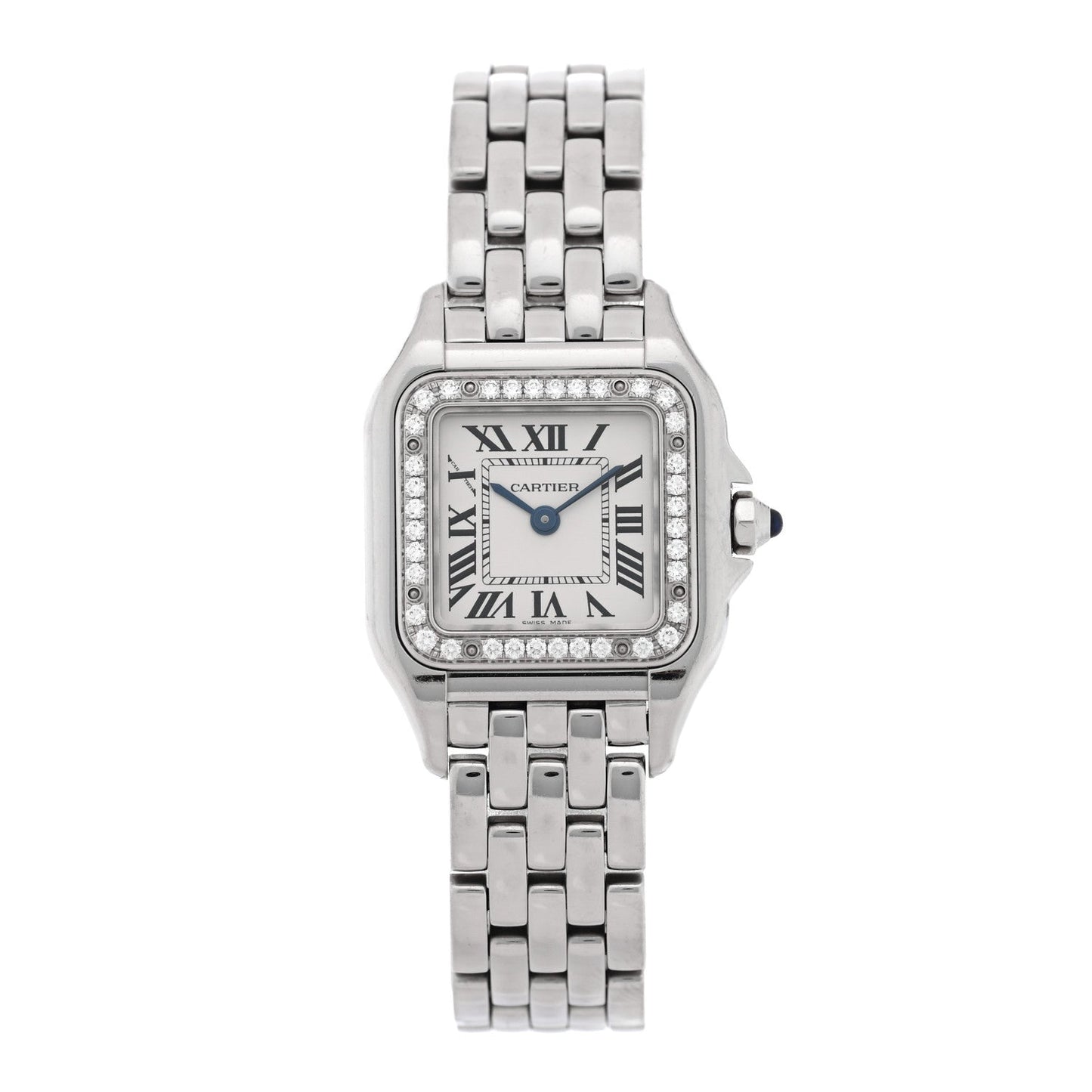Stainless Steel Diamond 22mm Panthere Quartz Watch