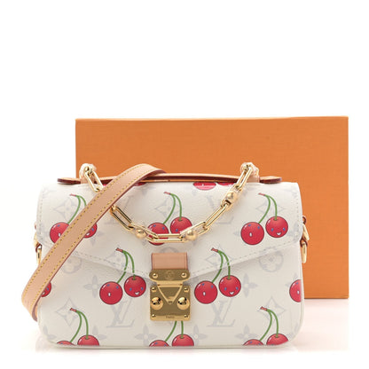 LV X TM Monogram Cerises Pochette Metis East West White