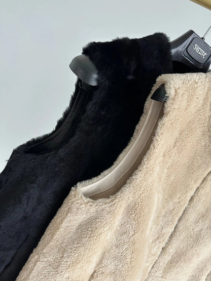 HERMES 25S PLUSH FLEECE VEST JACKET 003