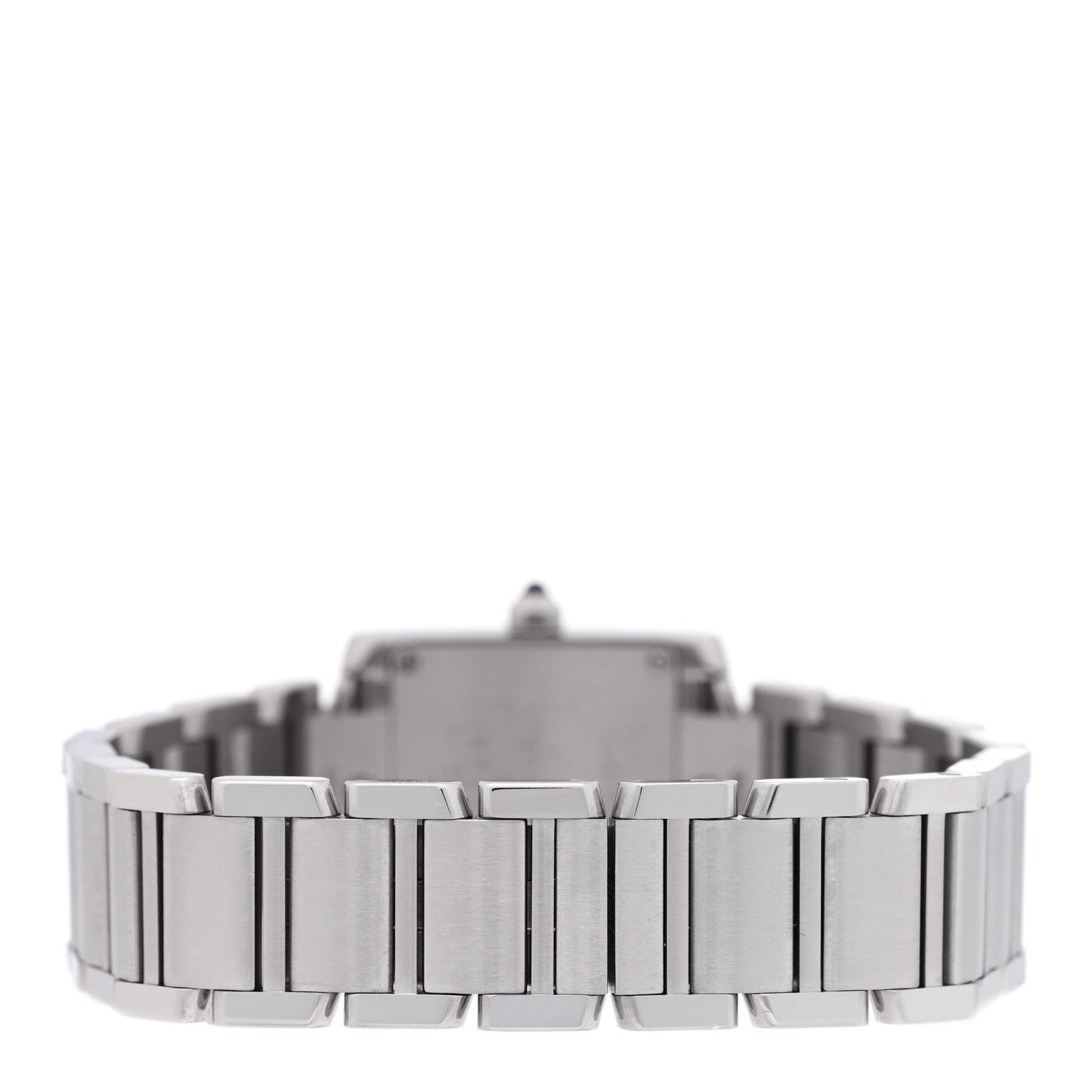 Stainless Steel Diamond Bezel 20mm Tank Francaise Quartz Watch