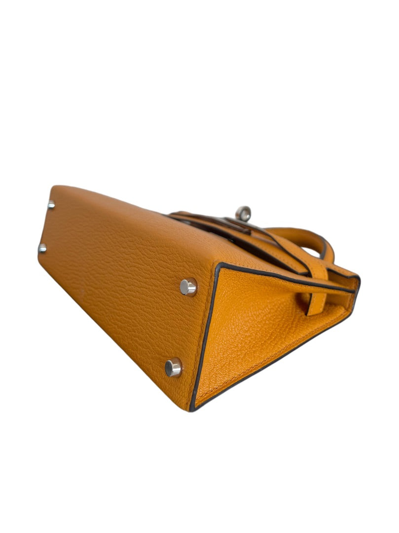 Hermes Kelly Mini Chevre Sesame Bag