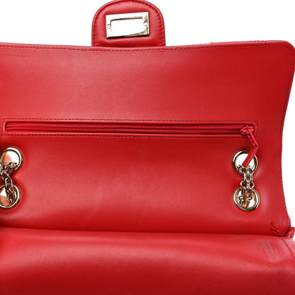 Lambskin Velvet Grosgrain Quilted 2.55 Reissue 225 Flap Red