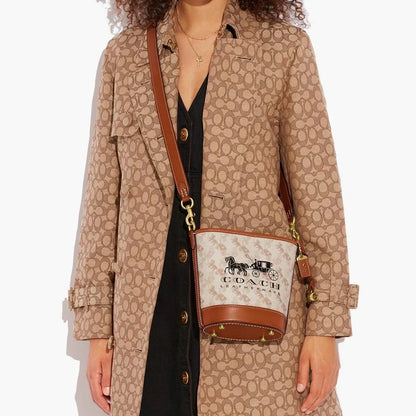 Coa Presbyopic Carriage Bucket Bag