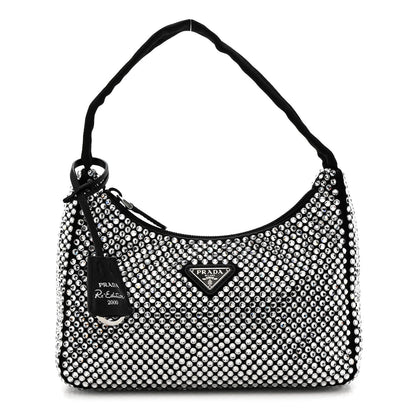 Satin Crystal Mini Re-Edition 2000 Bag Cristal