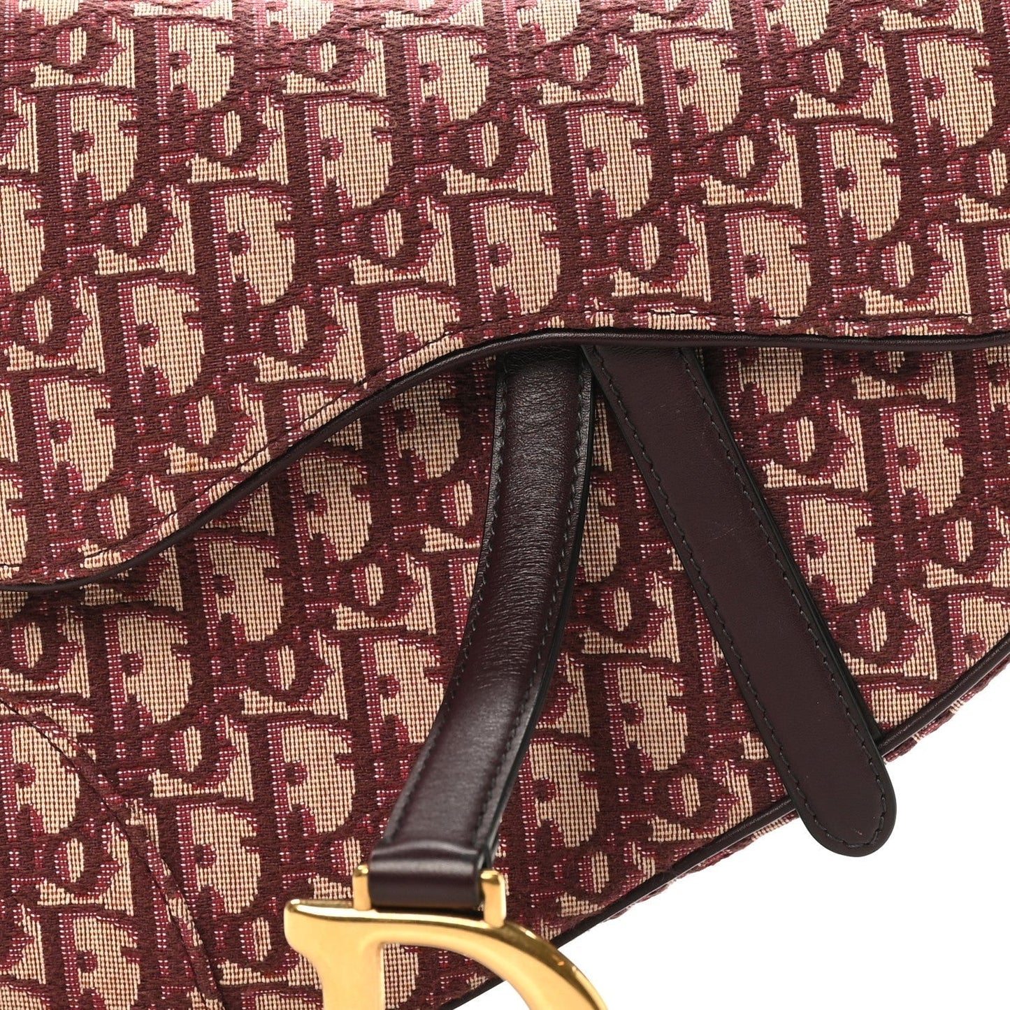Oblique Saddle Bag Burgundy