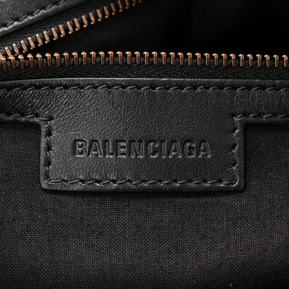 Arena Lambskin Brass Hardware Le City Travel Bag Black