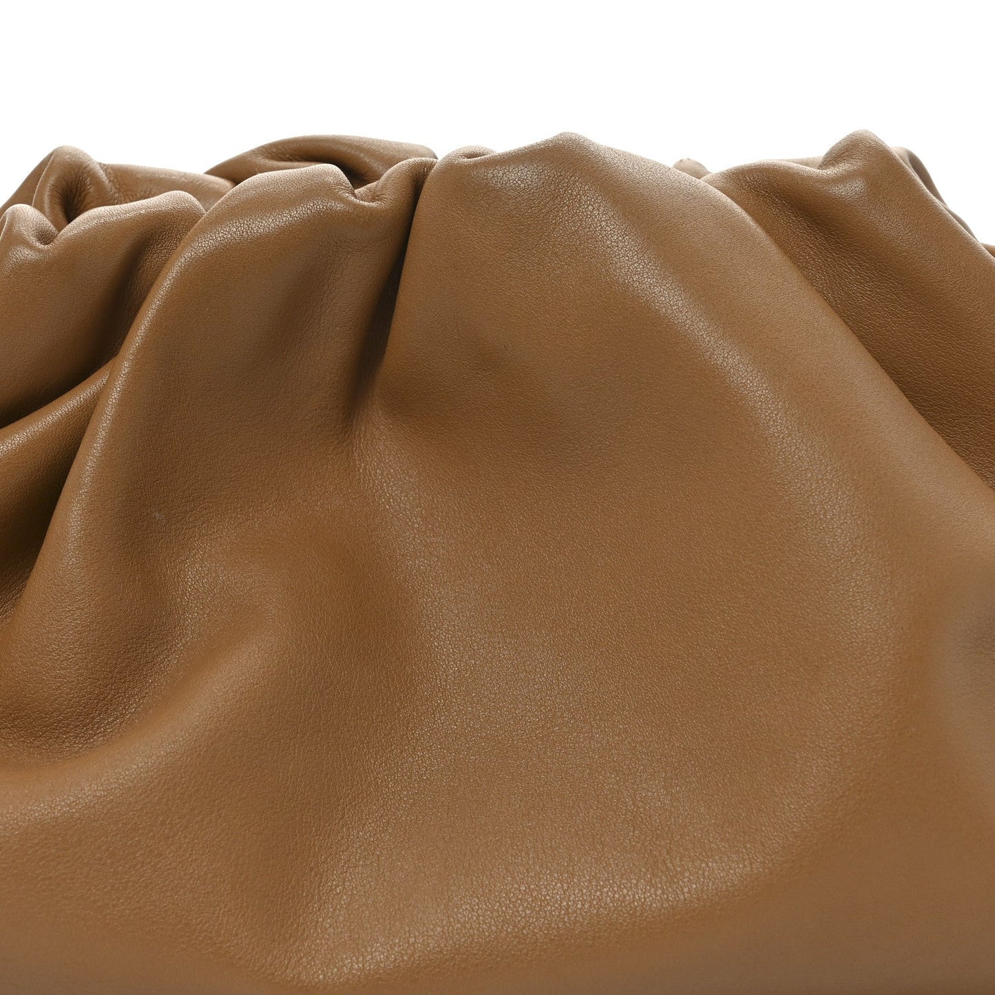 Smooth Butter Calf The Pouch Oversized Clutch Cammello