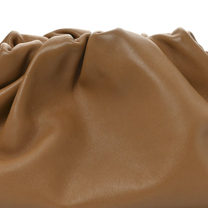Smooth Butter Calf The Pouch Oversized Clutch Cammello