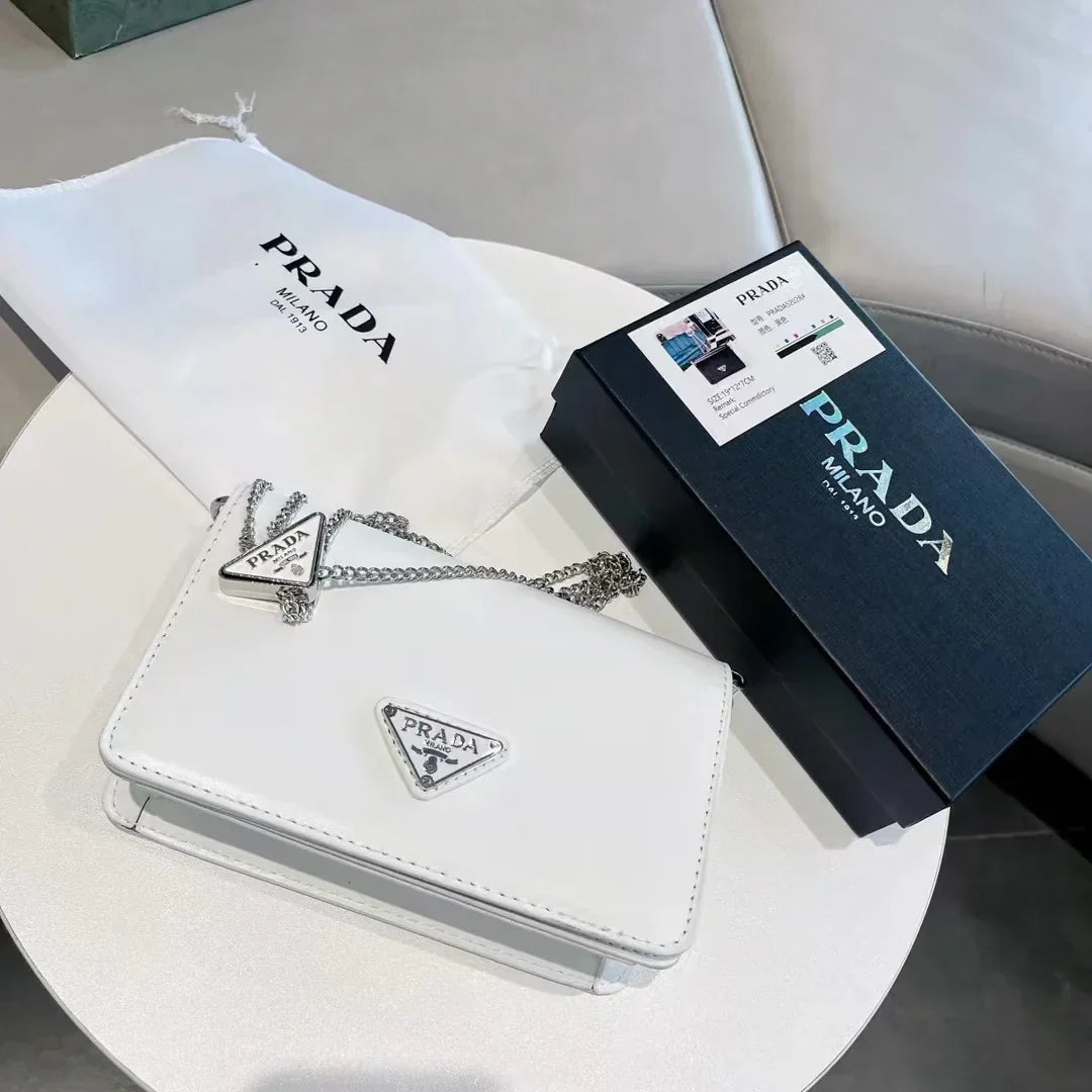pra retro shiny small square bag