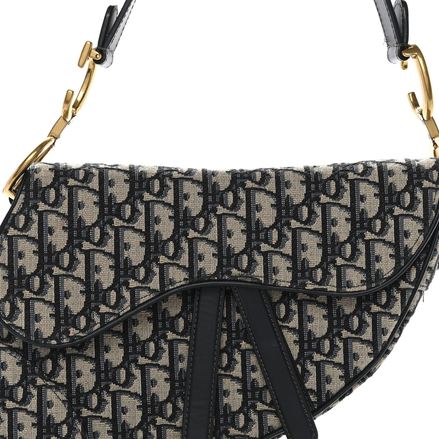 Oblique Saddle Bag Blue