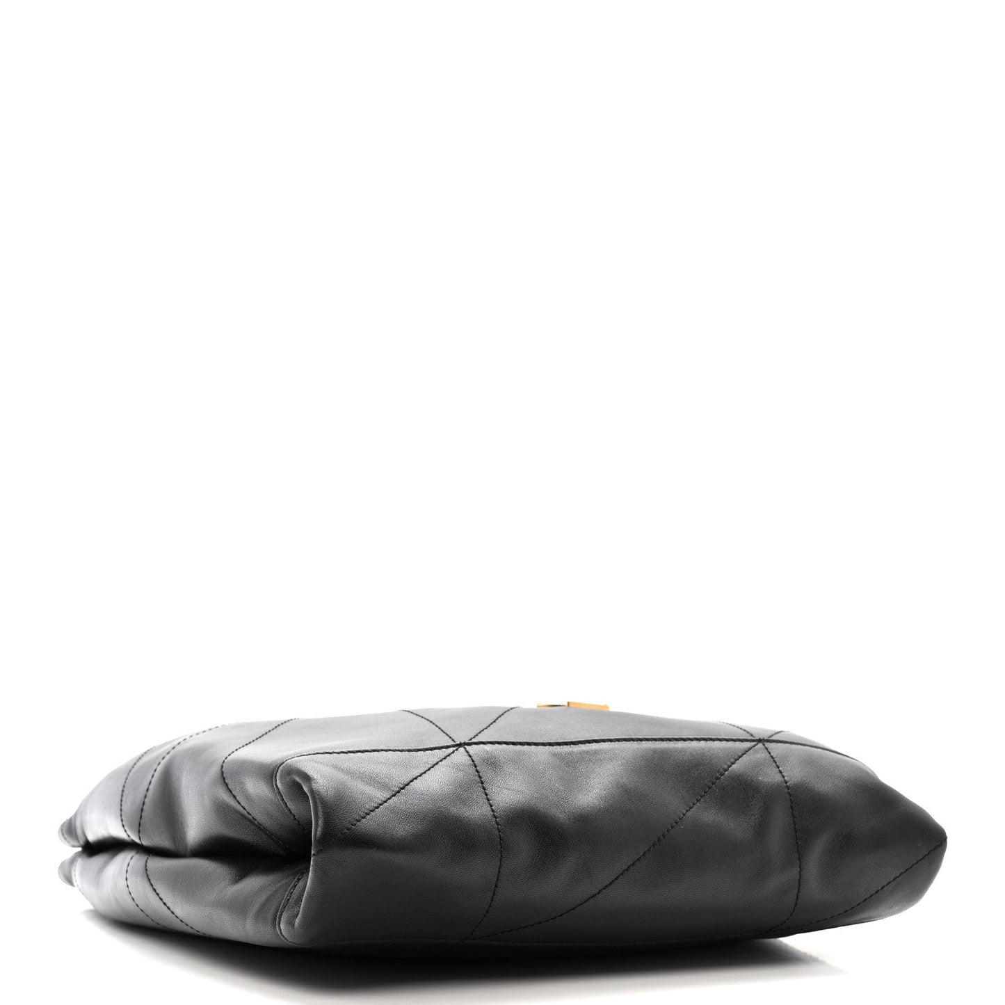 Lambskin Matelasse Monogram Large Jamie 4.3 Pochon Black