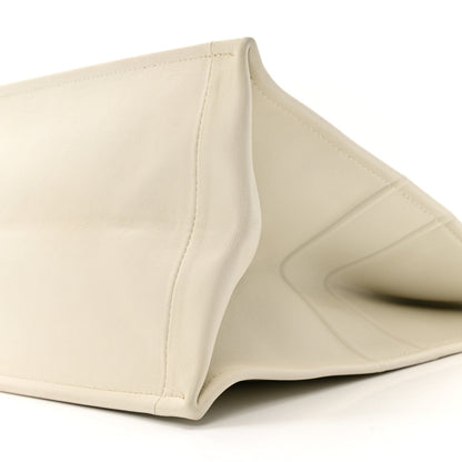 Calfskin Large Surrealism Book Tote Ivory
