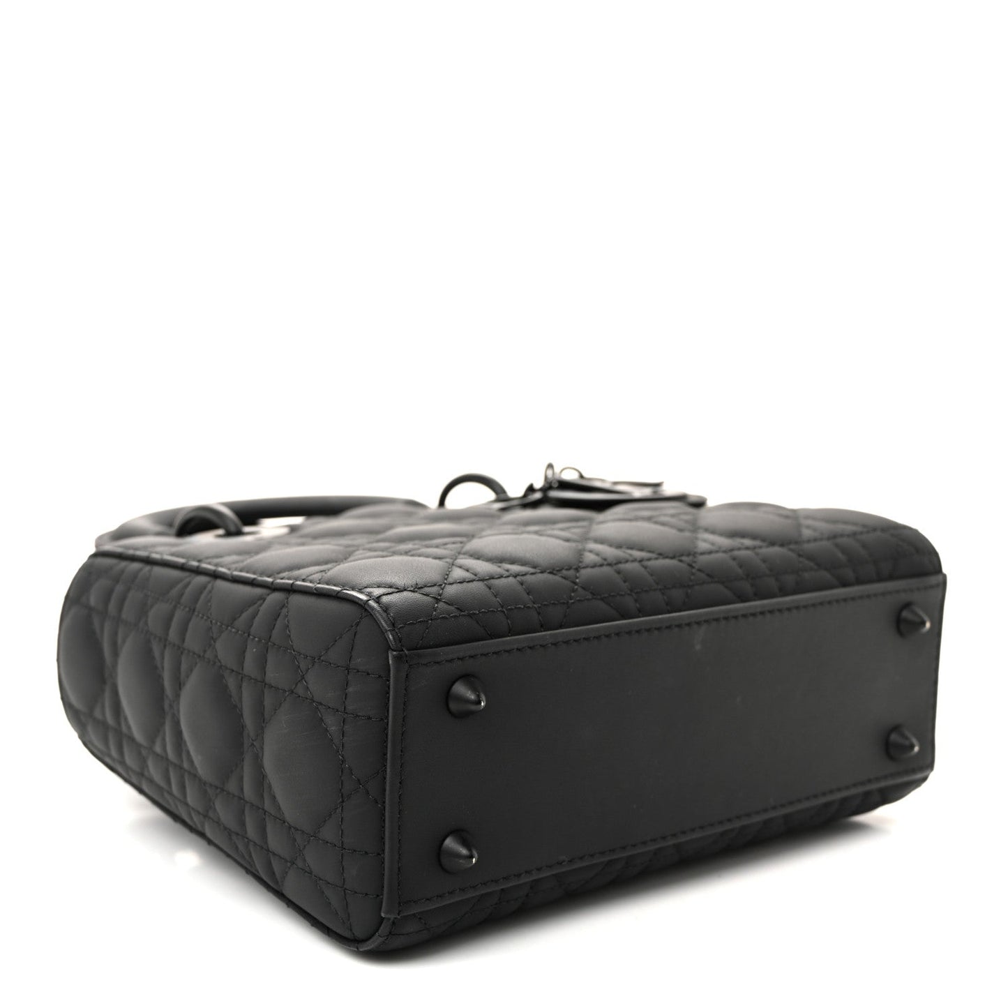 Ultra Matte Calfskin Cannage Small My ABCDior Lady Dior Black