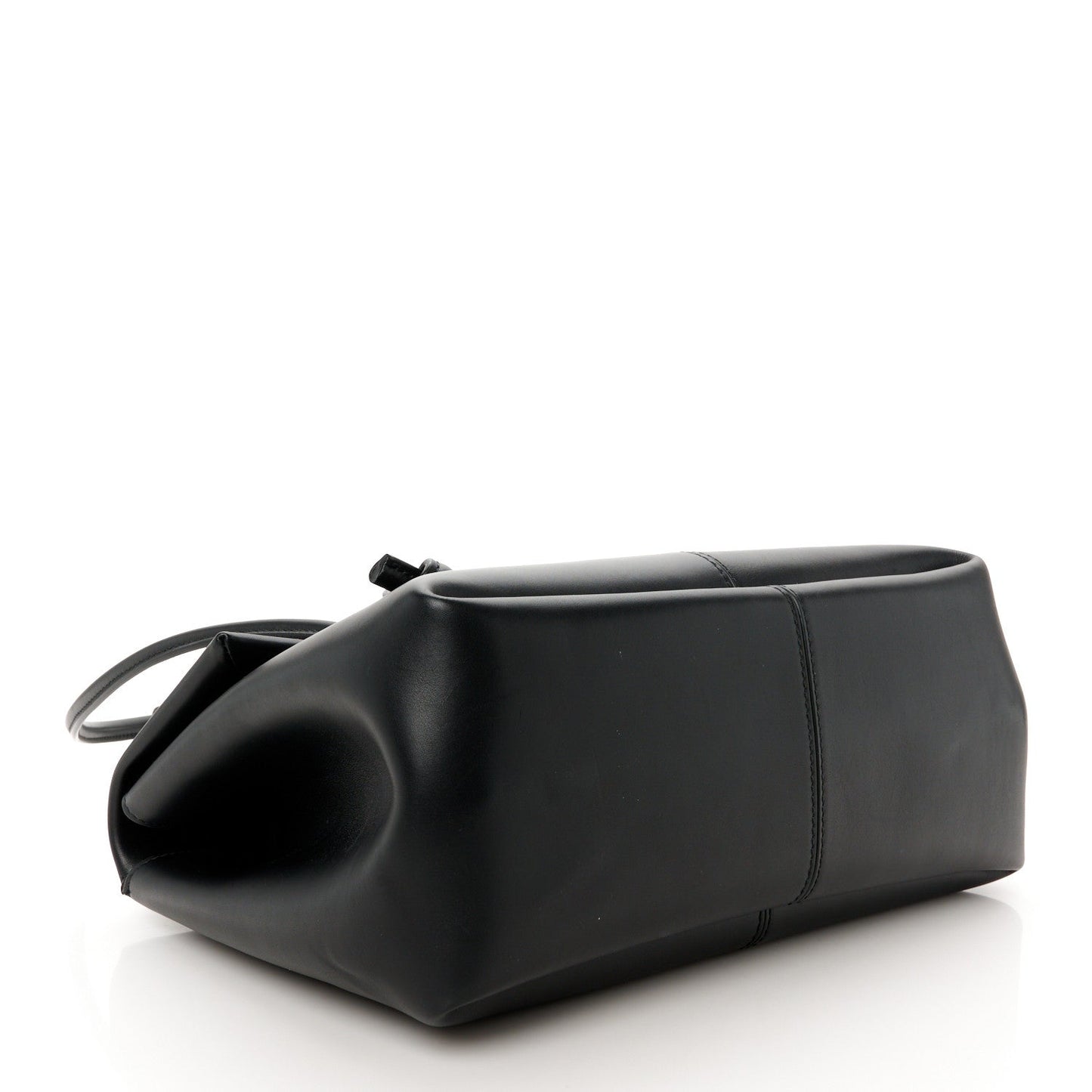 Calfskin Medium Falcon Shoulder Bag Black