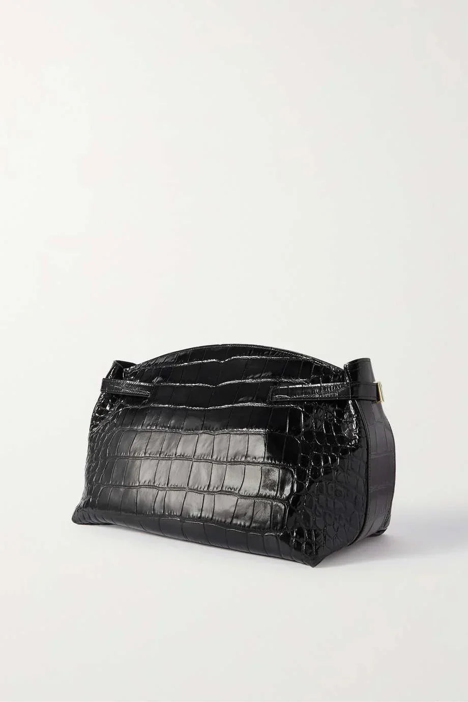 FERRAGAMO Hug large croc-effect leather shoulder bag